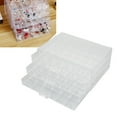 thumbnail image 3 of Acrylic Jewelry Organizer, 72 Grids Earring Storage Box Clear 3 Layer  for Necklaces, 3 of 8
