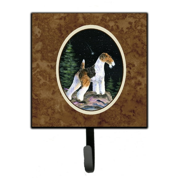 Carolines Treasures SS8500SH4 Starry Night Fox Terrier Leash or Key Holder 7Hx4.25W multicolor