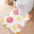 thumbnail image 2 of Yayeee Bath Rug for Bathroom Floor Non Slip Rectangle Fluffy Soft Absorbent Mat, 16"x24", White Grapefruit Slices, 2 of 7