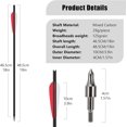 thumbnail image 2 of 24Pcs 18 Inch Crossbow Bolt,Hunting Carbon Arrows for Outdoor Target Practice, 2 of 6