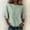 Green, variant on Summer Tops for Women 3/4 Sleeve Round Neck Cotton Linen Shirts Casual Soft Loose Fit Retro Floral Print Lightweight 2026 Boho Office Tunic Blouses Flowy Spring Spring Daily Wear, Green M