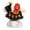 black, variant on Mini Horse Figurine Mascot Doll Horse Statue Lifelike Resin Ornament for Holiday Gift Home Collection