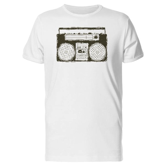 Sketch Of Old Boombox Tee Men's -Image by Shutterstock