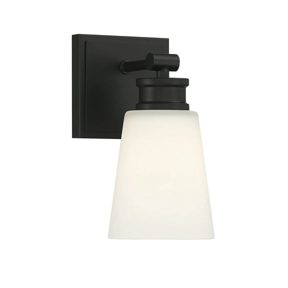 Trade Winds Billie 1-Light Wall Sconce in Matte Black