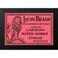 thumbnail image 2 of Phillumenart 18x13 Black Modern Framed Museum Art Print Titled - Lion Brand Coloured Matches, 2 of 5