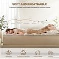 thumbnail image 5 of BEDLORE Memory Foam Mattress Topper Twin, 2" Gel Memory Foam Plus 2" Fluffy Pillow Top Pad for Back Pain, Breathable and Supportive, 5 of 10