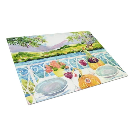 Caroline's Treasures Afternoon of Grape Delights Wine Glass Cutting Board (Best Grapes For Wine)