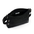 thumbnail image 3 of Sakroots Basic Crossbody Bag - Women's Handbag & Purse With Four Zipper Pockets & Adjustable Strap - "Black Spirit Desert Quilted", 3 of 5
