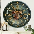 thumbnail image 3 of THE GEARS CLOCK Wall Clock with Real Moving Gears BE-LI_ 26 in Round Black, 3 of 11