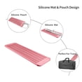 thumbnail image 5 of EIOKIT - Bolsa de viaje de silicona resistente al calor para herramientas de peinado: plancha, rizador, plancha para el cabello y plancha para ondular (rosa claro), 1 unidad, 5 of 5