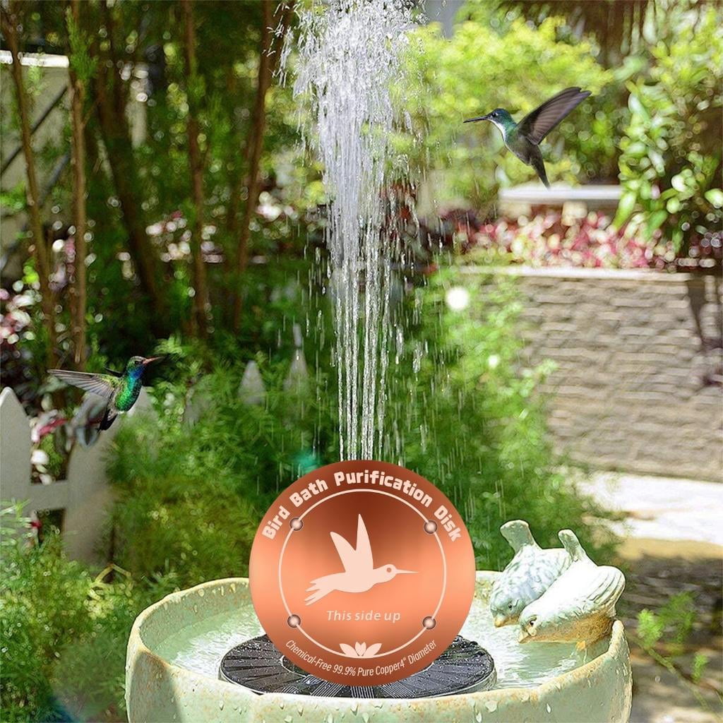 Yihuala Heavy Duty Copper Bird Bath Disc Prevents Growth Without 4 Inch Diameter