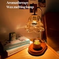 thumbnail image 4 of Joernso Candle Warmer Lamp with Wooden Base Timer Function Adjustable Brightness Scented Wax Melter Decorative Table Lamp, 4 of 8