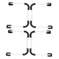 thumbnail image 5 of HOOWIFFY 2 Sets Heavy Duty White Folding Table Brackets with Metal Legs for Desks, Coffee Tables, and Workstations, 5 of 8