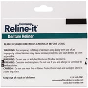 Dentemp Denture Reline Kit - Advanced Formula Reline It Denture Reliner - Denture Kit to Refit and Tighten Dentures for Both Upper & Lower Denture (2 Relines)