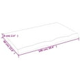 thumbnail image 4 of vidaXL Bathroom Countertop Light Brown 100x60x(2-6)cm Treated Solid Wood, 4 of 5