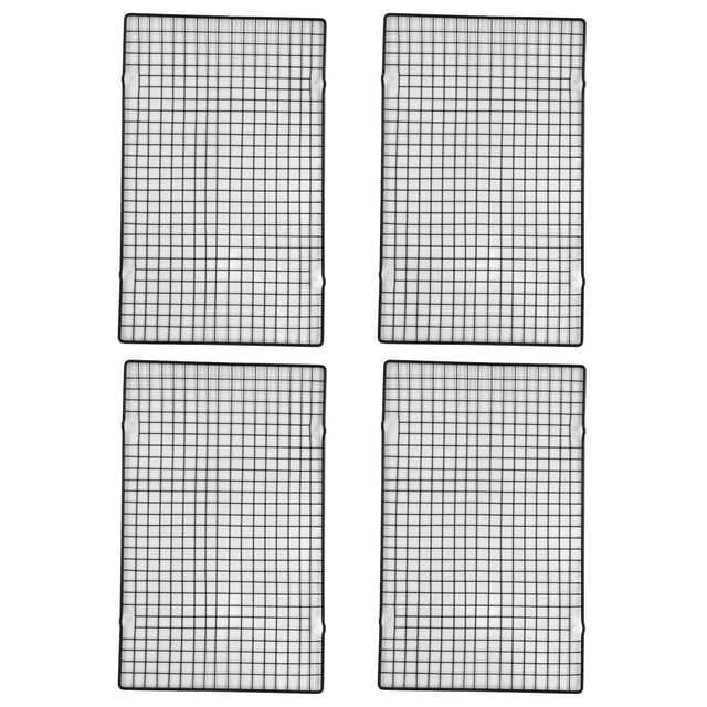 Fyydes Cooling Tray,Barbecue Cooling Rack,4PCS Barbecue Cooling Rack Stainless Steel Cooling Grid Tray Cake Cookies Baking Rack For Kitchen