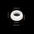 thumbnail image 2 of 4Pcs Snap Rubber Grommet Hole Plug Mount Dia 17mm ID 13mm H 7mm Seal Anti-Scratch White, 2 of 6