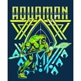 thumbnail image 2 of Justice League Movie Aquaman Throne Boy's Navy Tee-Large, 2 of 4