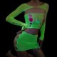 thumbnail image 4 of Gibobby Conjuntos de bragas de encaje Bragas de satén para mujer, sexy, con costuras de cinta, sin espalda, lencería erótica(Blanco, Talla única), 4 of 5
