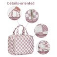 thumbnail image 3 of Neceser de viaje Narwey para mujer, organizador grande para maquillaje, neceser colgante para art&#2013265933culos esenciales, accesorios y cosm&#2013265929ticos (cuadrado, 3 of 9