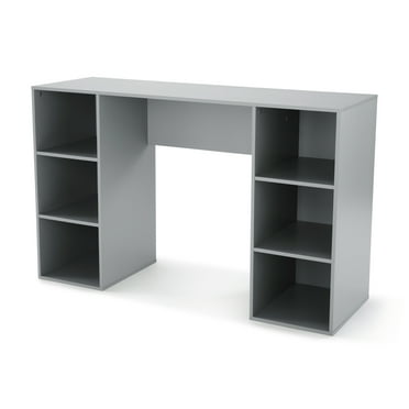 South Shore Evane Industrial Desk with Storage, Multiple Finishes