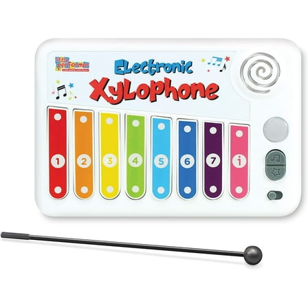 Little Performer Electronic Xylophone with Colorful Keys & LED Lights