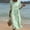 Mint Green, variant on QUNYINEY Short Sleeve Casual Dresses for Women Summer Midi Flower A Line Dress Vacation Beach Loose Fit Crew Neck Dresses