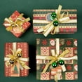 thumbnail image 4 of Inadays Kraft Christmas Wrapping Paper,17 Inch x 9.8 Feet Per Roll -Total of 5 Rolls, Holiday Gift Wrapping Paper, Santa Claus, Penguin, Snowflake and Christmas Tree Design for Xmas Holiday, Party, 4 of 9