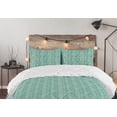 thumbnail image 5 of Ambesonne Damask Down Alternative Quilt Comforter, Flowers Motif Vintage Print, Twin, Seafoam and Ivory, 5 of 5