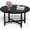 Black, variant on Coffee Table, 23.6" Coffee Tables for Living Room, Round Coffee Table with Metal Frame, Floor Table for Sitting on The Floor, Home, Office