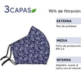 thumbnail image 4 of 3 Cubrebocas Reutilizable Estampado FACEX AMERICAN Paliacate, 4 of 6