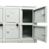 INTSUPERMAI Steel 40-Door Cell Phone Storage Station Lockers with Key ...
