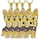 thumbnail image 1 of Cadena y Dije de Mascotas High Monaco DogNeck10 4Pzas Dorado, 1 of 4