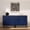 blue, variant on NEWADARA Fluted Sideboard, Buffet Cabinet with Storage, Wooden Accent Console Cabinet with Doors and Adjustable Shelves, for Living Room, Dining Room, Entryway, Hallway, 63"