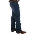 thumbnail image 3 of Cinch Mens Black Label Relaxed Fit Dark Stonewash Jeans 40W x 34L Dark Stone Blast, 3 of 4