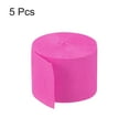 thumbnail image 3 of Uxcell Crepe Paper Streamer Decoration 82ft Long 1.77 Inch Wide, Fuchsia 5 Pack, 3 of 5