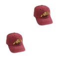 thumbnail image 1 of Maytalsory Trendy Baseball Cap For Kids Must-Have Accessory For Outdoor Play Comfortable wine red 2Set, 1 of 6