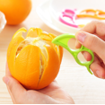 thumbnail image 3 of 4 x Orange Opener Peeler Slicer Cutter Plastic Lemon Citrus Fruit Skin Remover, 3 of 8