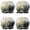 Black Marble Gold, variant on Shower Caps,Black Marble Gold Line Pattern Waterproof Shower Cap for Women 4 Pieces,Double Reusable Hair Cover for Shower PEVA Elastic Stretch Hem