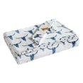 thumbnail image 2 of Wrangler - Twin Blanket, Soft Plush Fleece Bedding, Perfect for Layering, Yellowstone Inspired, Dorm Essentials (Steer Head Blue), 2 of 7