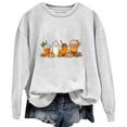 thumbnail image 2 of Inverlee Thanksgiving Sweatshirts Women Funny Turkey Pumpkin Graphic Sweatshirt Comfy Long Sleeve Work Shirts Crewneck Tunic Pullover Outfit, 2 of 4
