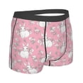 thumbnail image 2 of KLL Rabbit And Flower Men's Cotton Boxer Briefs Underwear-Small, 2 of 8
