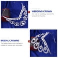 thumbnail image 3 of EeaseMX 1 diadema de novia con corona de perlas para vestido de novia, decoración para el cabello en el escenario., 3 of 8