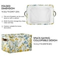 thumbnail image 2 of Yayeee Canvas Storage Basket with Handles for Shelves Fabric Bins Closet Organizer, Yellow Floral, 2 of 8