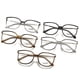 thumbnail image 1 of Gafas de lectura con luz anti-azul para mujer, anteojos con montura grande, montura artística, gafas para hipermetropía, gafas lisas que combinan con todo, 1 of 3