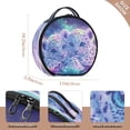 thumbnail image 3 of BZSMCE Makeup Bag Large Travel Cosmetic Bag with Adjustable Dividers Fashion Dreamy Duo Among Blooms Printed, 3 of 7