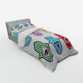 thumbnail image 3 of Ambesonne Hamsa Bedding Set 4 Pcs, Colorful Hand Third Eye, Queen, Multicolor, 3 of 3