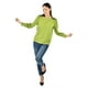 thumbnail image 5 of Blusa con detalle de flor en hombro Roman Fashion /Juvenil, 5106 (Verde) verde CH, 5 of 6