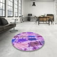 thumbnail image 3 of Ahgly Company Indoor Rectangle Patterned Violet Purple Area Rugs, 6' x 9', 3 of 6