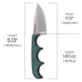 thumbnail image 6 of CRKT Minimalist Bowie Outdoor Survival Fixed Blade Knife with Sheath: Stainless Steel Plain Edge Blade, Micarta Handle, 2387, 6 of 7